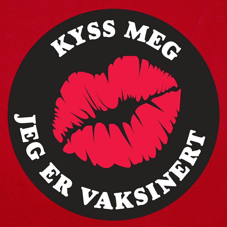 Badge Kyss Meg Vaksinert - 232