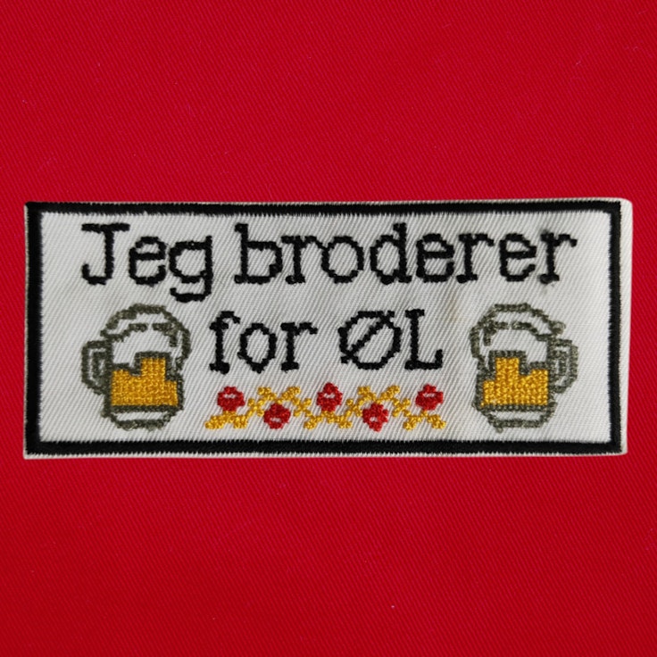 Badge Brodere for Øl - 140