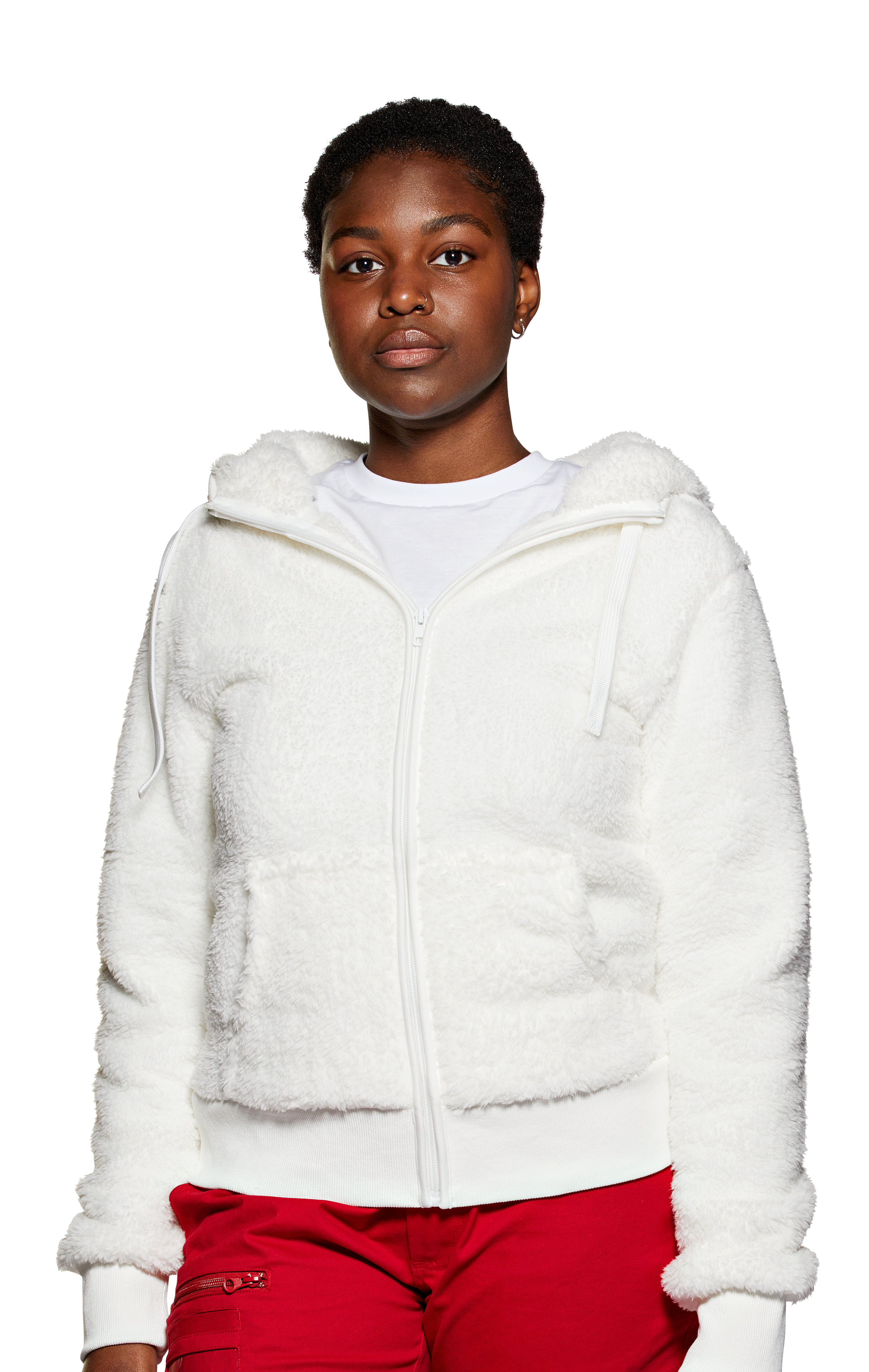 Fleece Girl Teddy Hvit