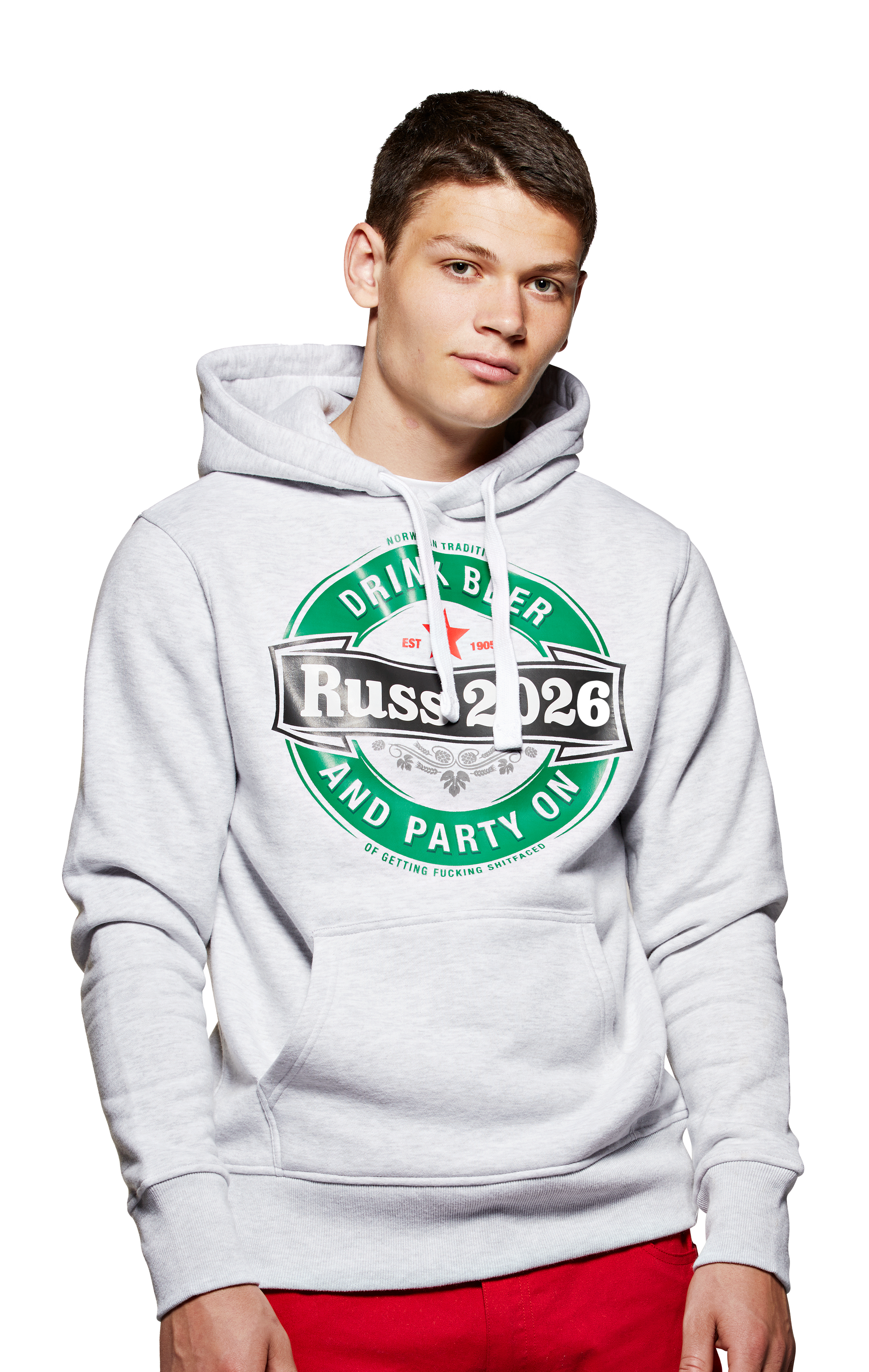 Hood Unisex Beer Navn På Rygg