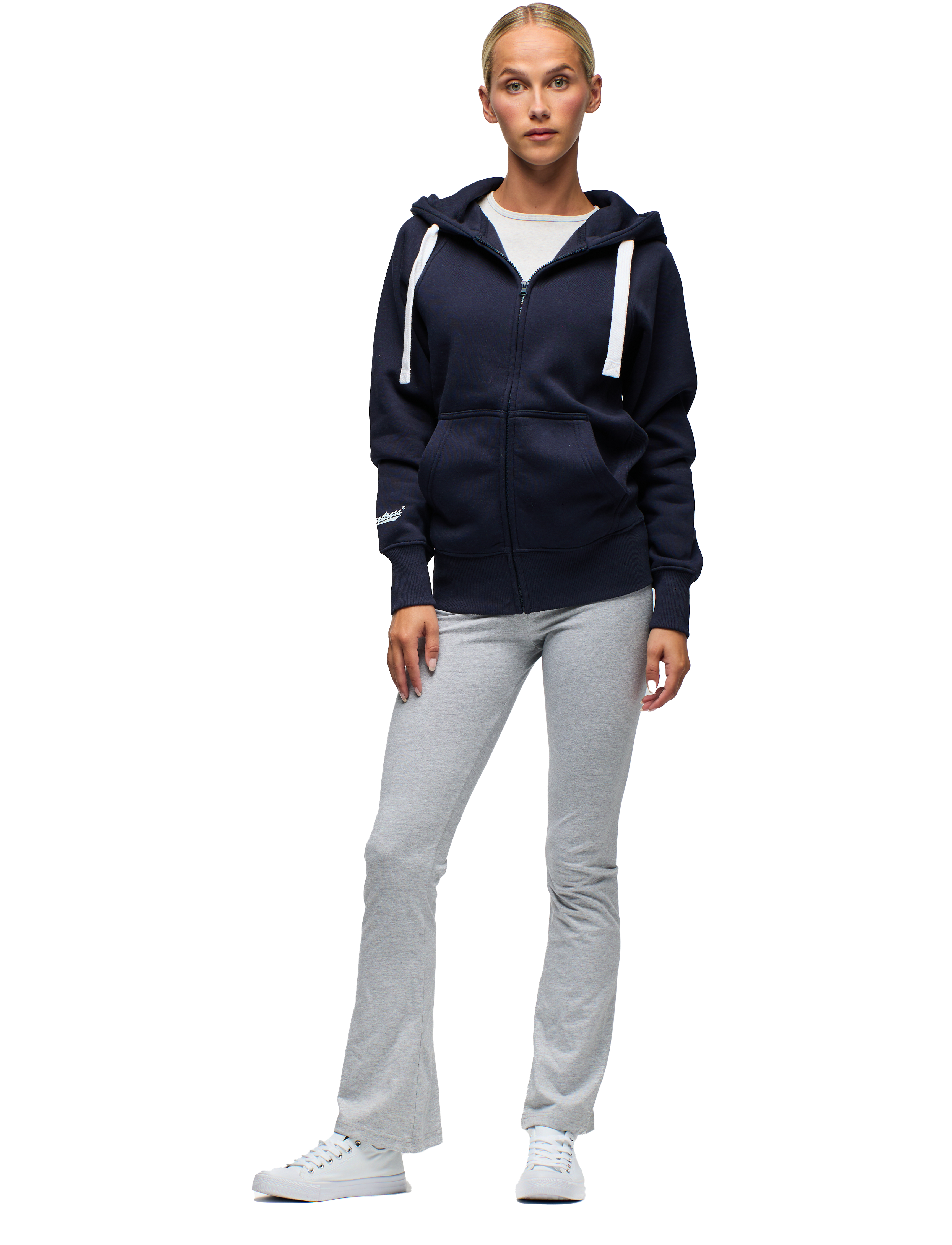 Felles Russegenser Hood Zip Marine