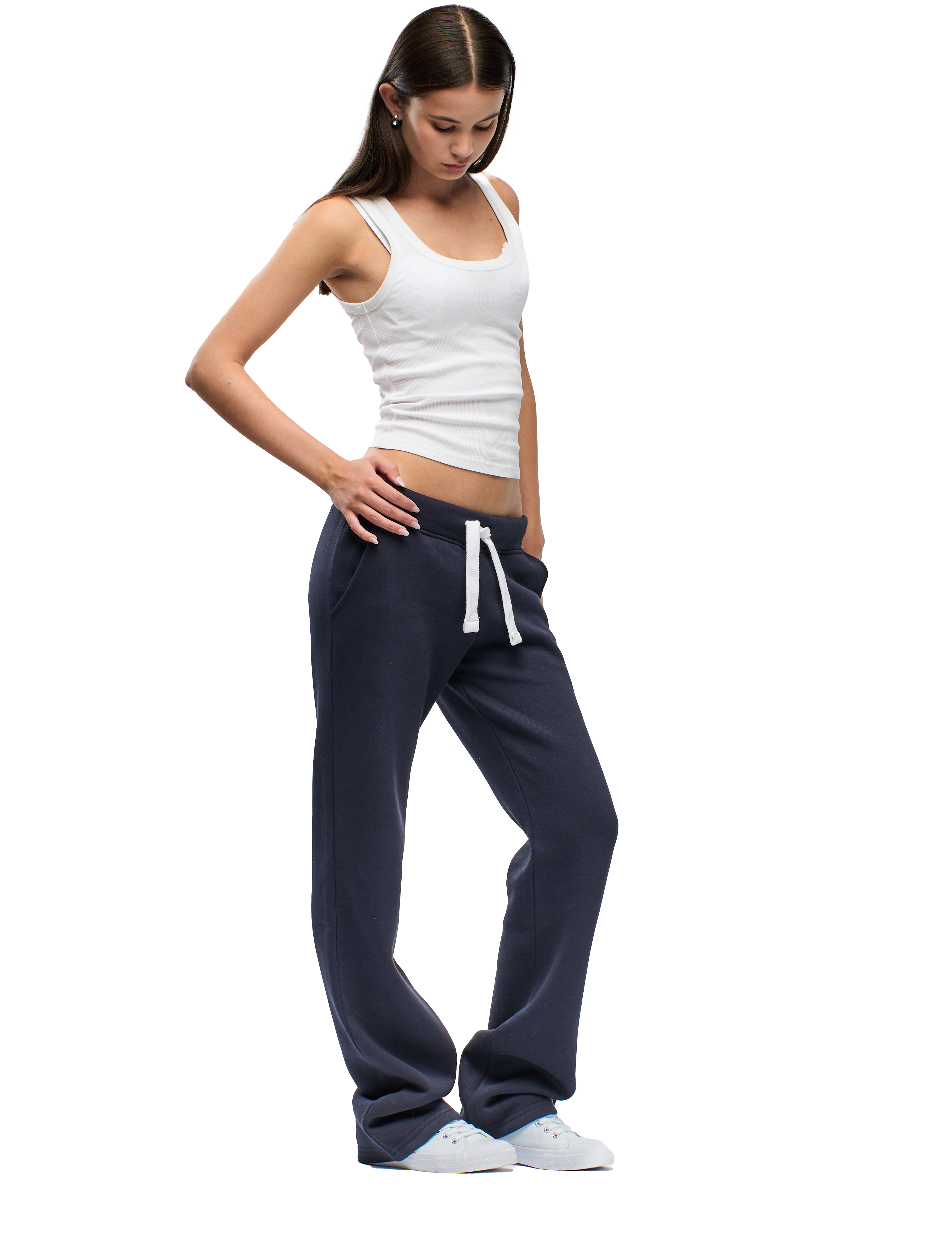 Joggebukse Long Jente Marine