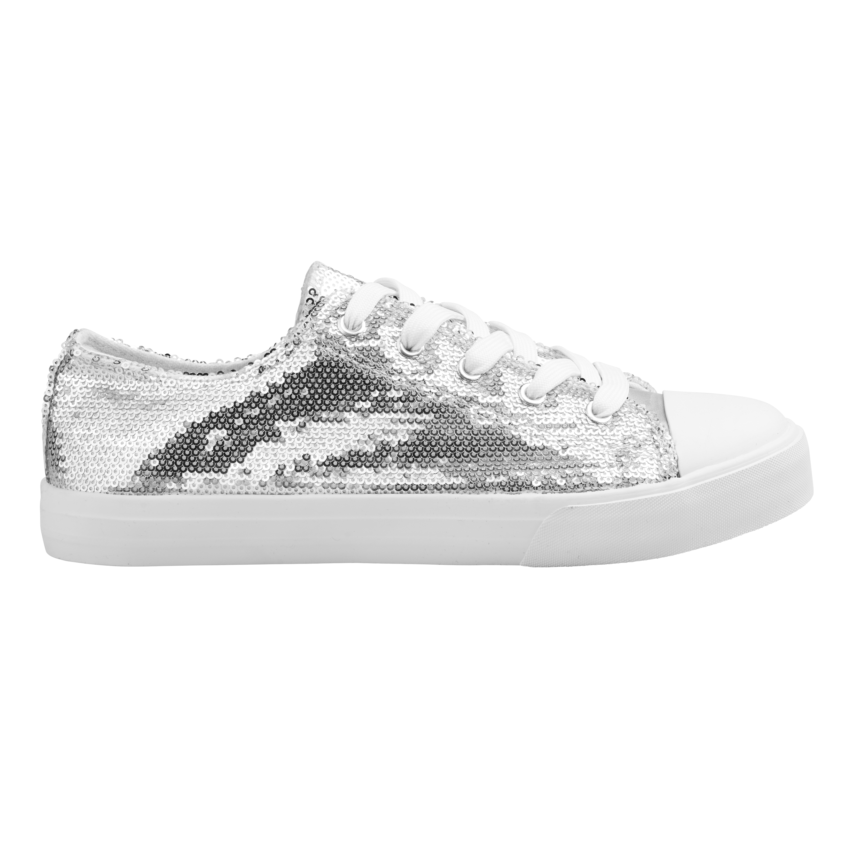 Canvas Paljett Sølv