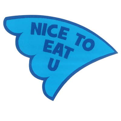 Strykestæsj Vevd Badge Nice to Eat U - 312