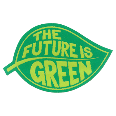 Strykestæsj Vevd Badge Green Future - 316