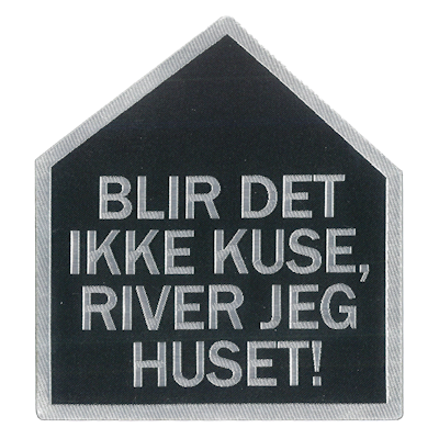 Strykestæsj Vevd Badge Kuse Huse - 326