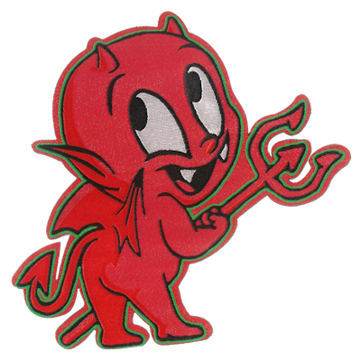 Strykestæsj Vevd Badge Little Devil - 335