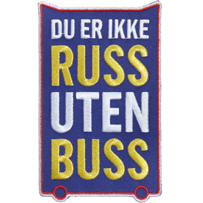 Strykestæsj Badge Ikke Russ Uten Buss - 121