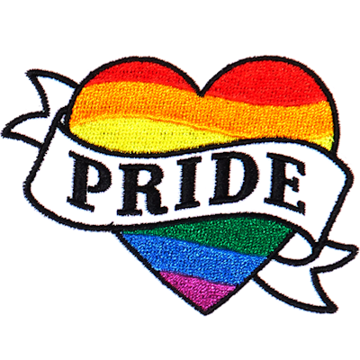 Strykestæsj Badge Pride Heart - 133