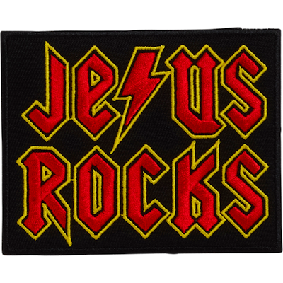 Strykestæsj Badge Jesus Rocks - 185