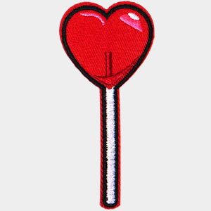 Badge Lollipop Heart - 208
