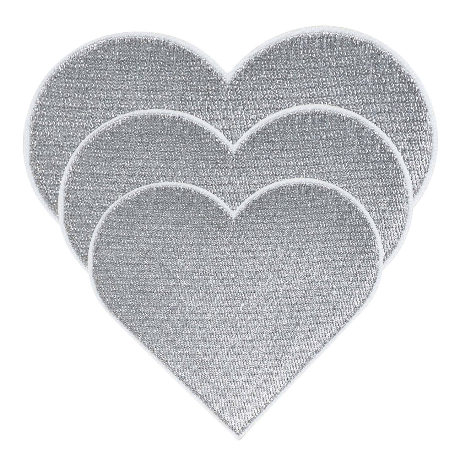 Hjerter 3-pack Sølv