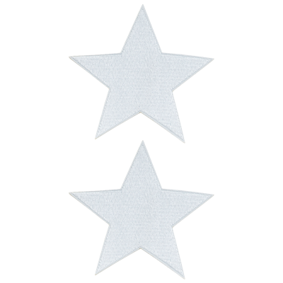 Strykestæsj Stjerner 2-pack Hvit
