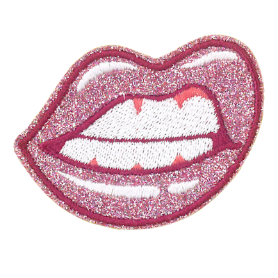 Strykestæsj Badge Glittermunn - 341