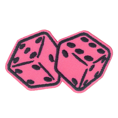 Strykestæsj Badge Rosa Terning - 349