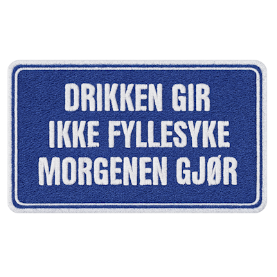 Strykestæsj Badge Fyllesyke
