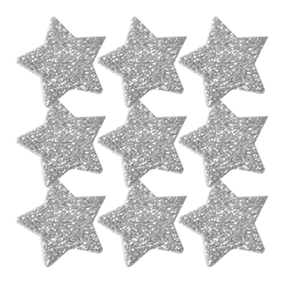 Strykestæsj Badgesett Glitter Sølv 29 mm