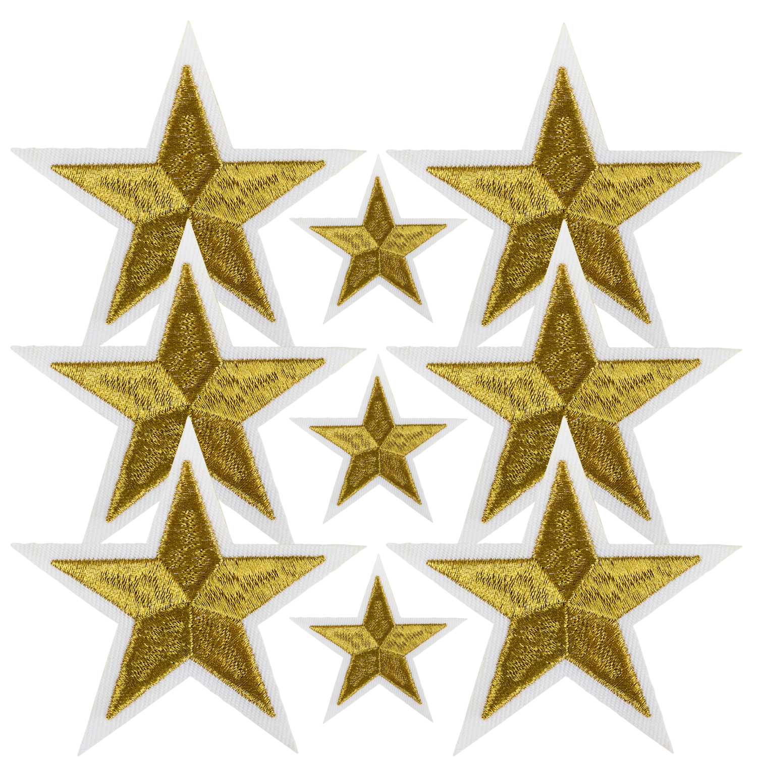 Badgesett Stjerner Gull