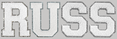 Strykestæsj Fløff Hvit Sølv 7,5 cm