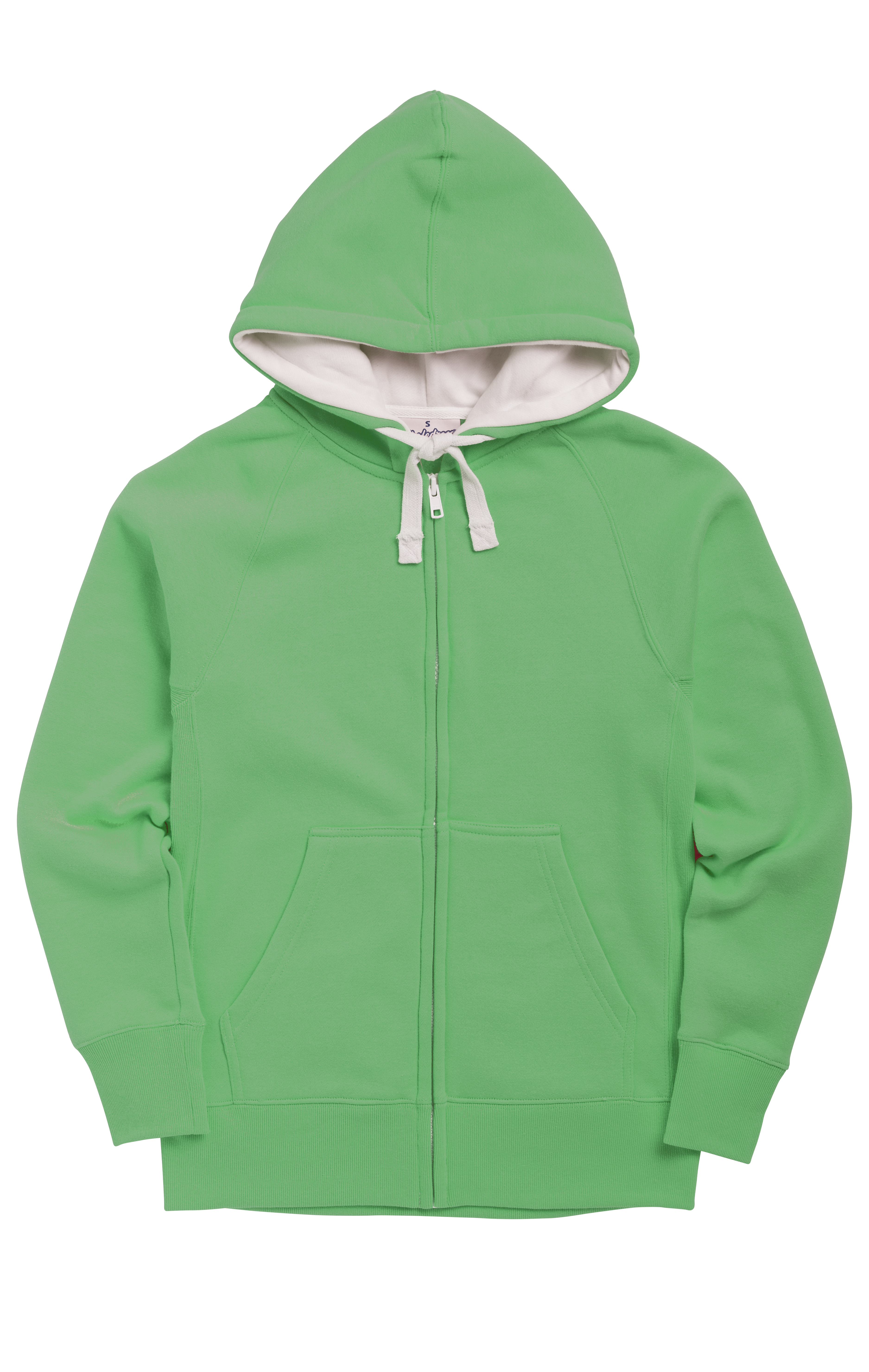 Hood Zip Kelly Green