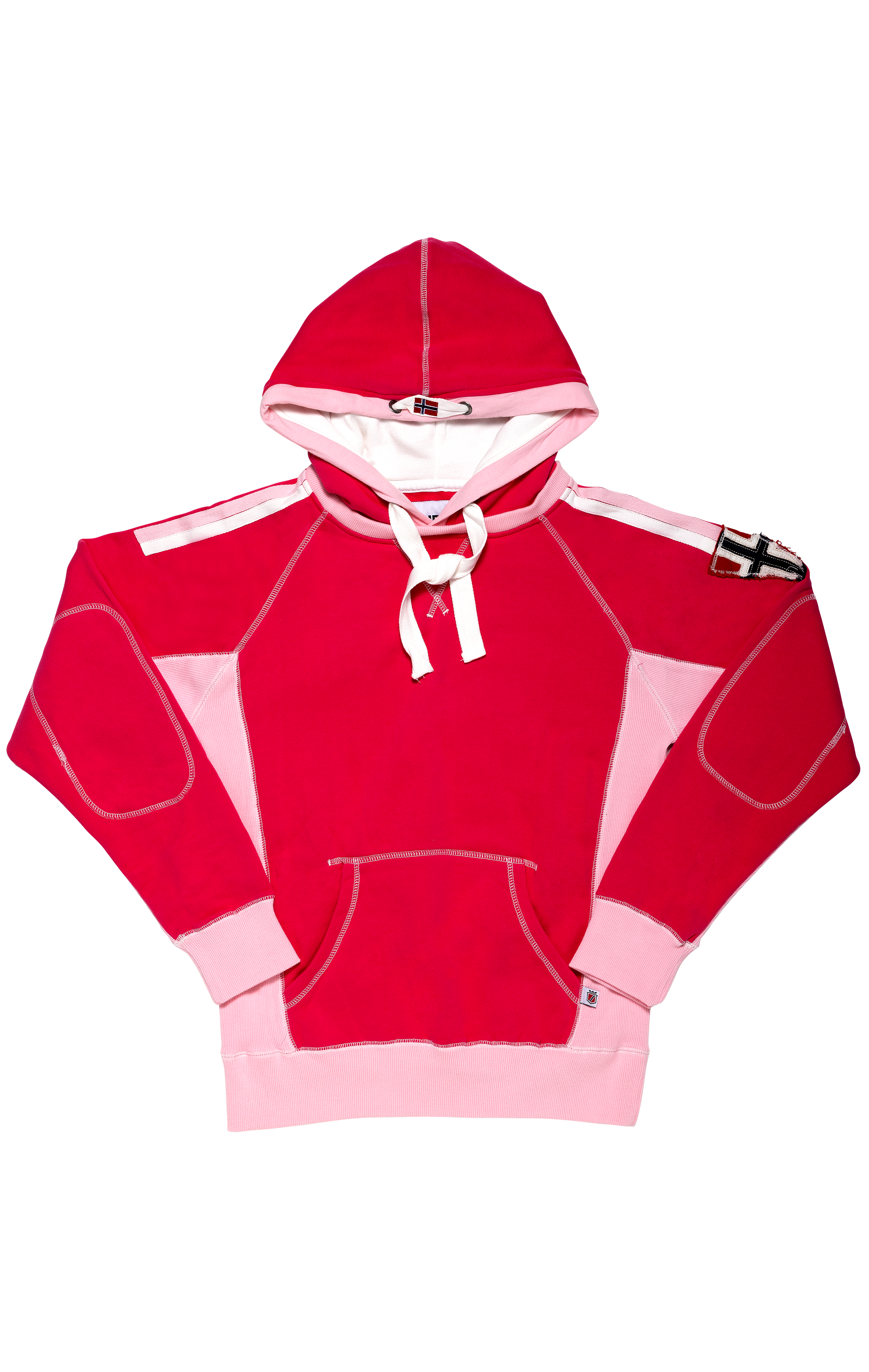 Hood Flag Mørk Rosa