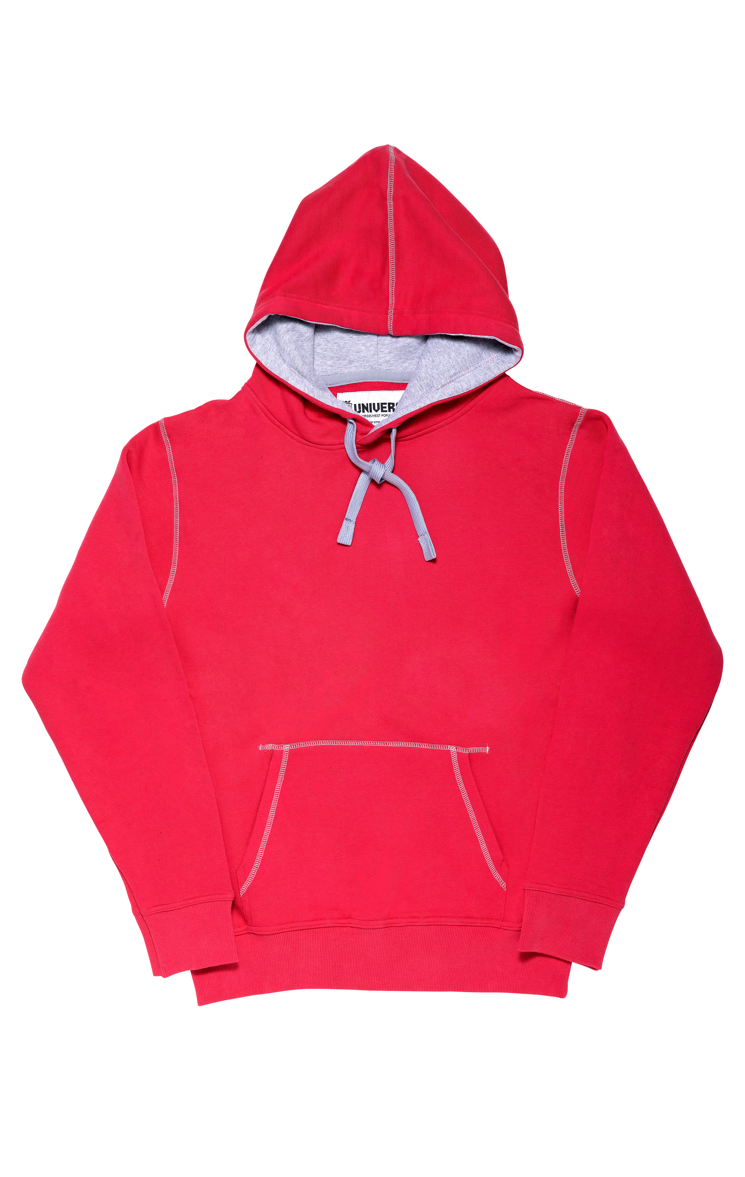 Hood Overlock Coral Rød