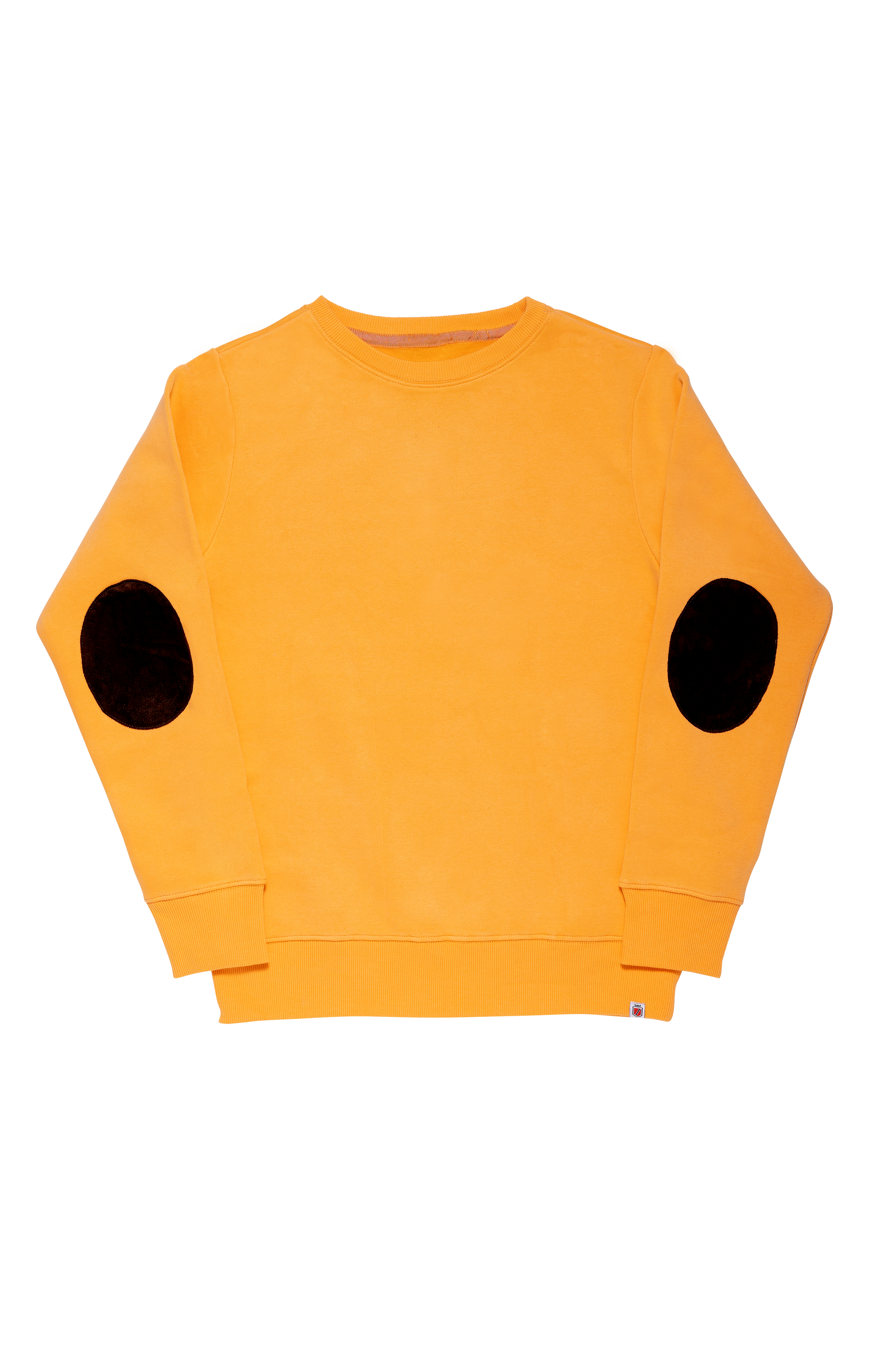 College Roundneck m/patch Fersken