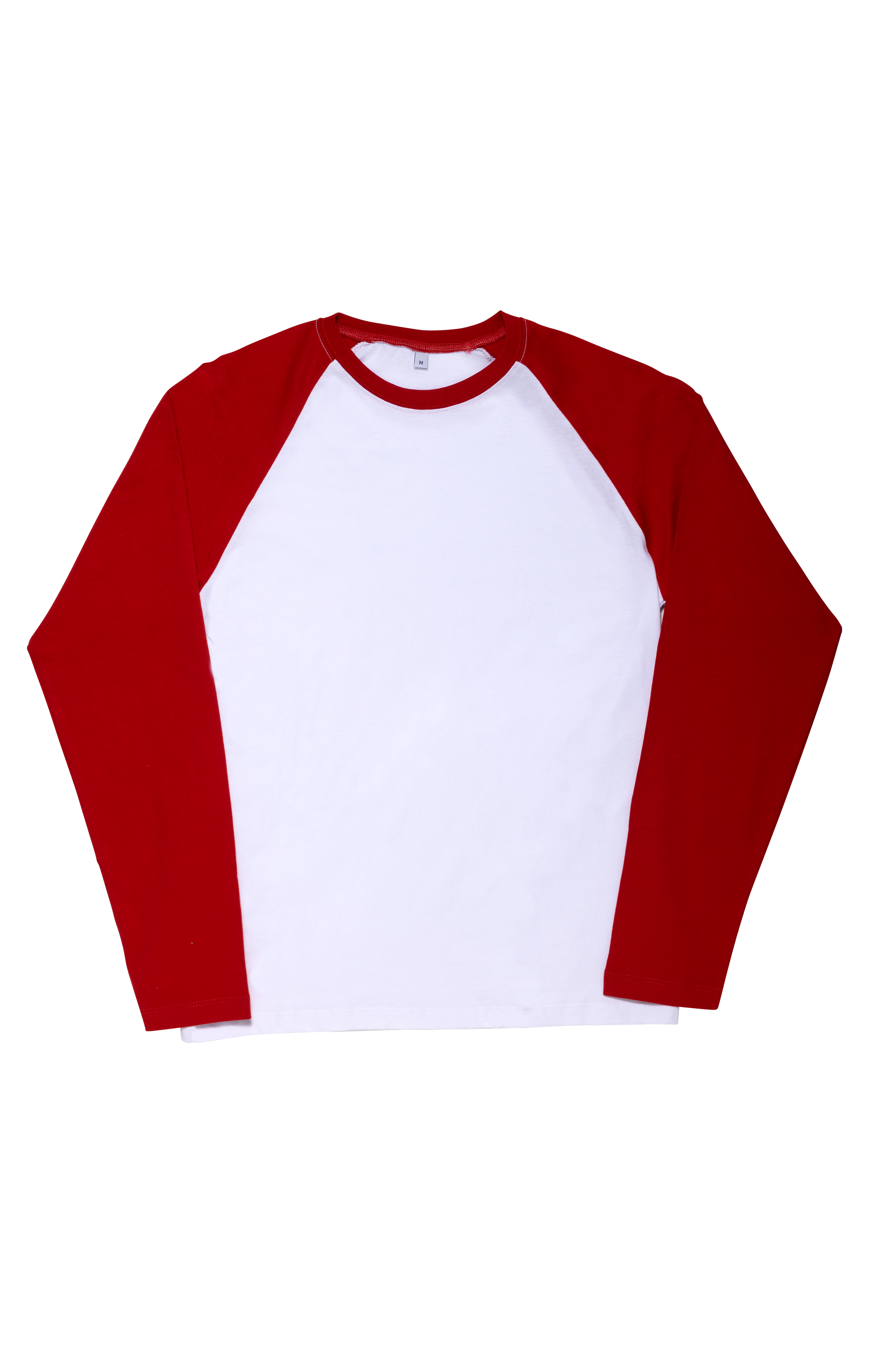 Longsleeve Baseball Hvit/Rød