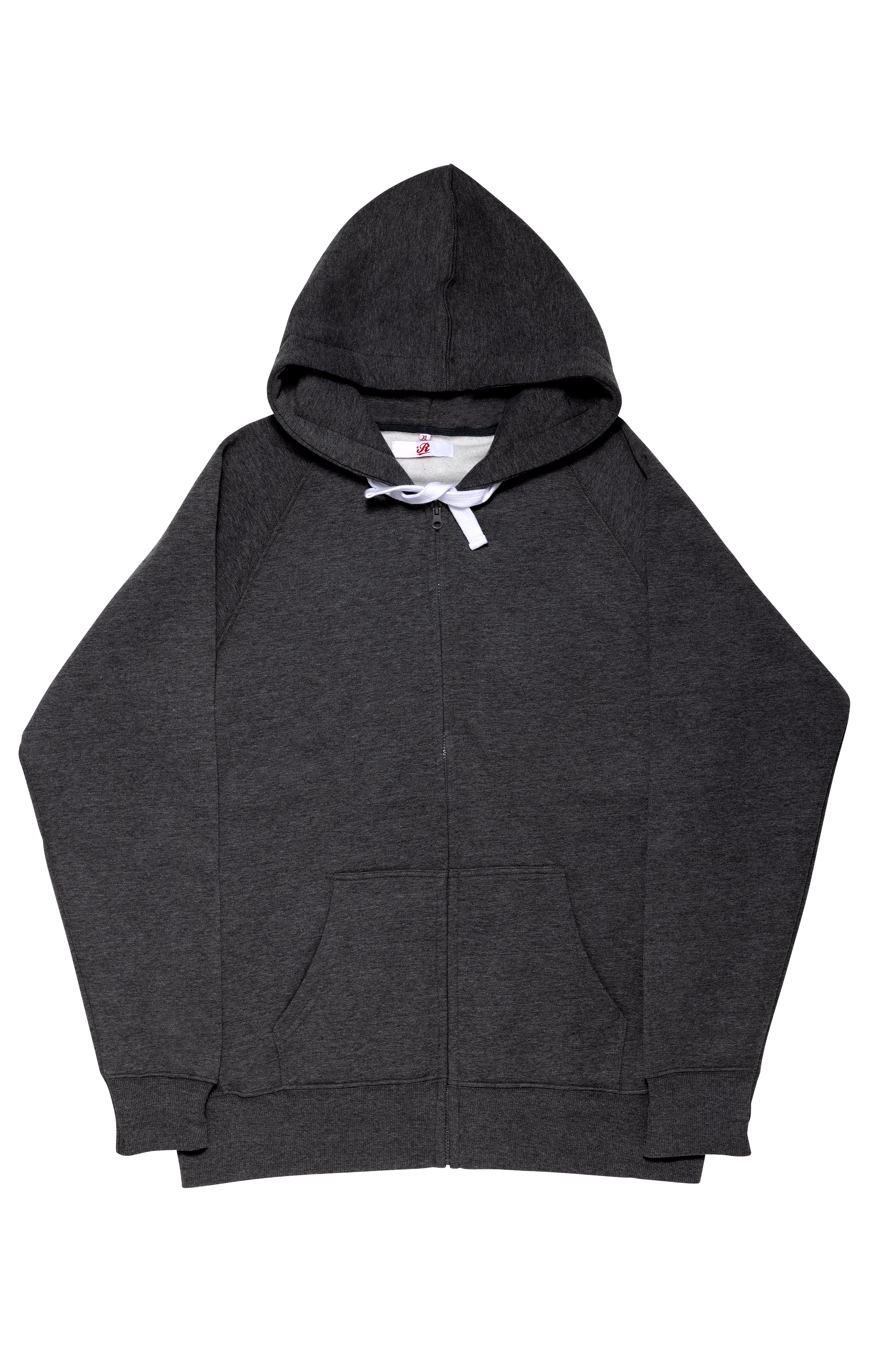 Hood Zip - Mørk Grå
