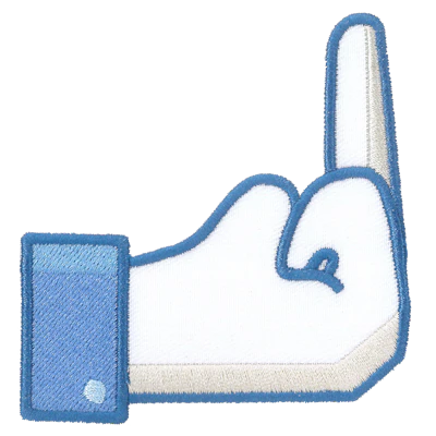 Strykestæsj Badge Finger 2 - 311
