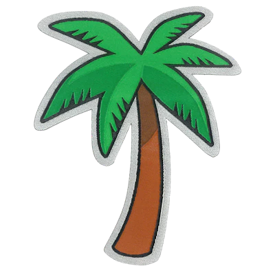 Strykestæsj Vevd Badge Palm - 324