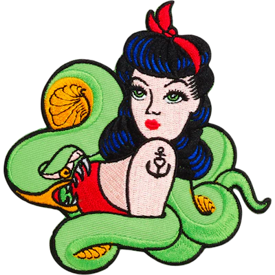 Strykestæsj Badge Tatoo babe - 40