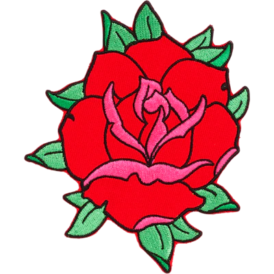 Strykestæsj Badge Rose2 - 48