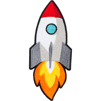 Strykestæsj Badge Rocket - 65