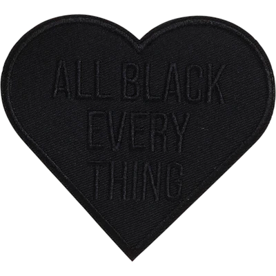 Strykestæsj Badge Black Heart - 69