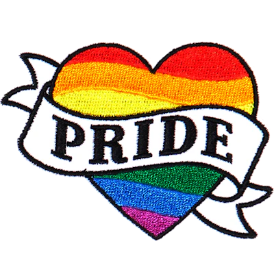 Strykestæsj Badge Pride Heart - 133