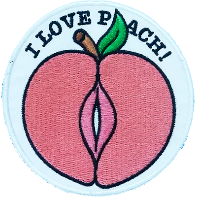 Strykestæsj Badge Peach - 158