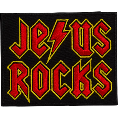 Strykestæsj Badge Jesus Rocks - 185