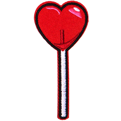 Strykestæsj Badge Lollipop Heart - 208
