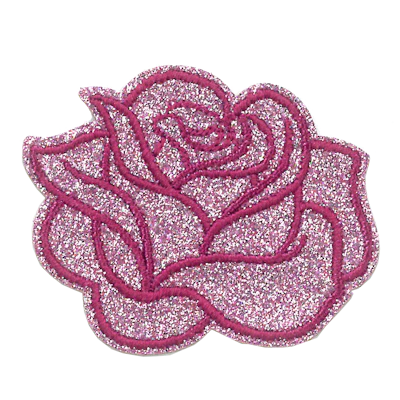 Strykestæsj Badge Rose Glitter - 344