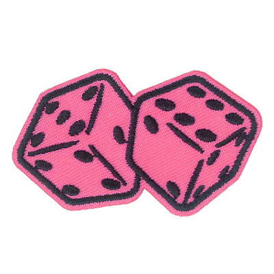 Strykestæsj Badge Rosa Terning - 349