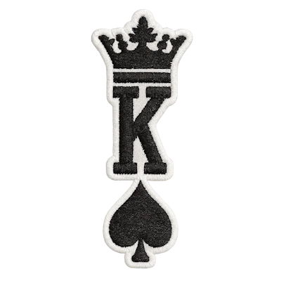 Strykestæsj Badge King Spades