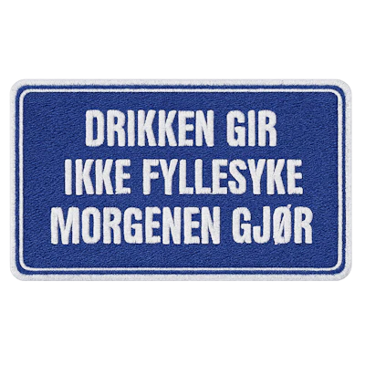 Strykestæsj Badge Fyllesyke