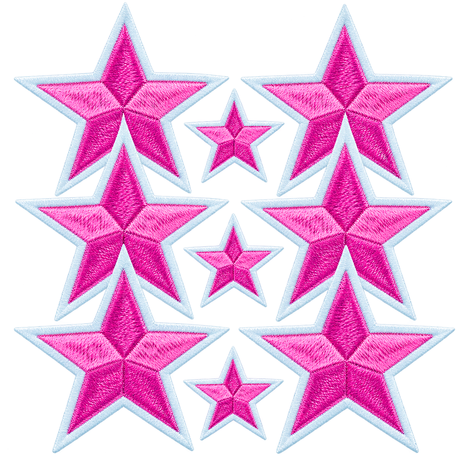 Badgesett Stjerner Rosa
