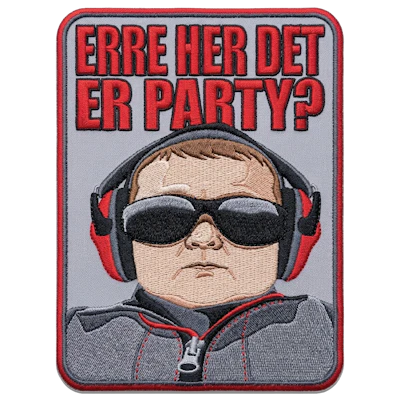 Strykestæsj Badge Erre Party?
