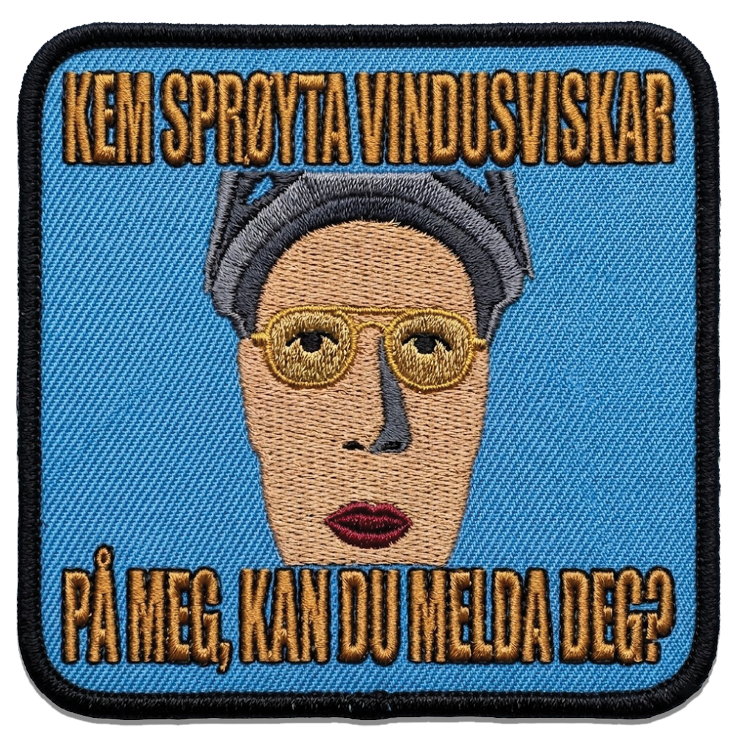 Badge Kem Spøyta På Meg