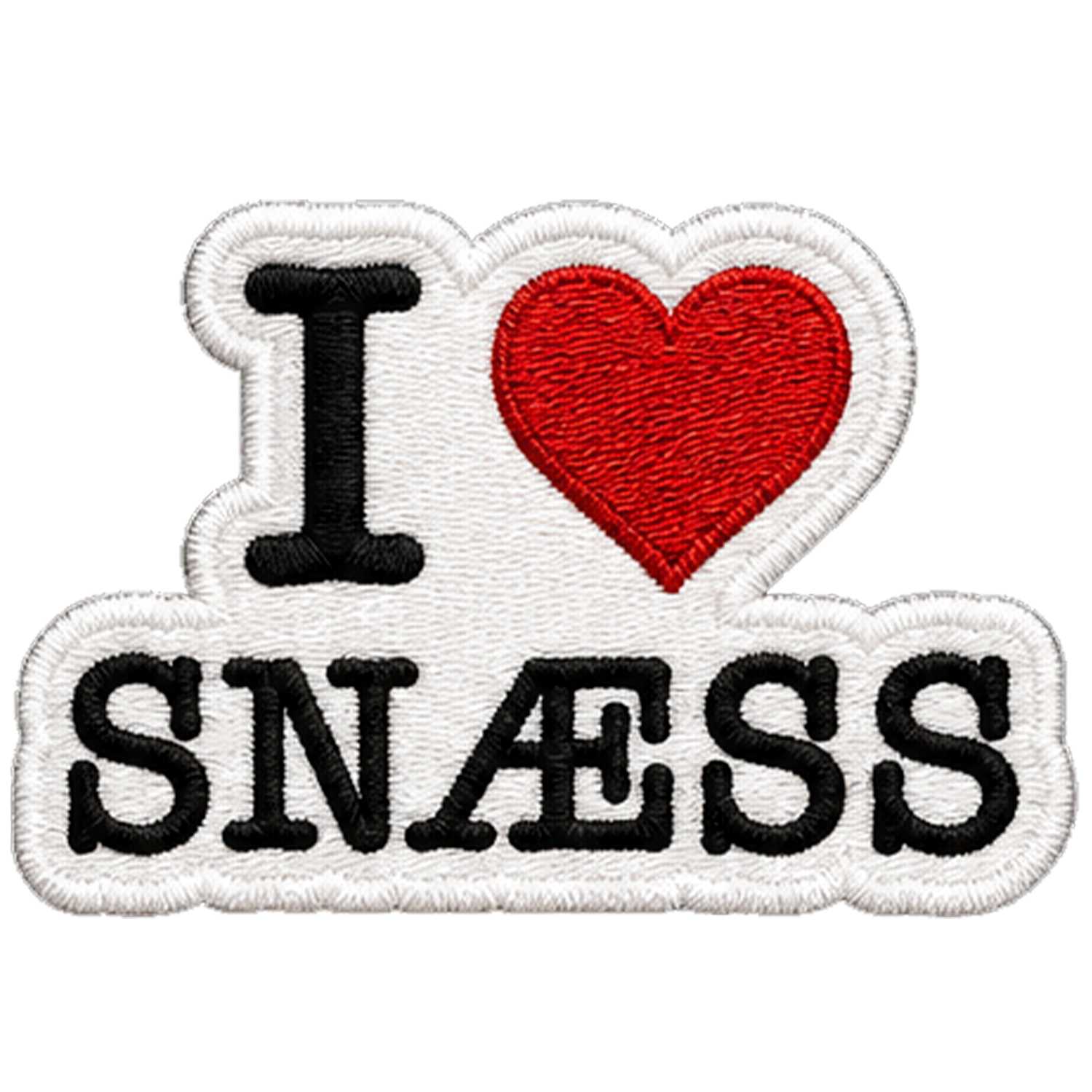 Badge I Love Snæss