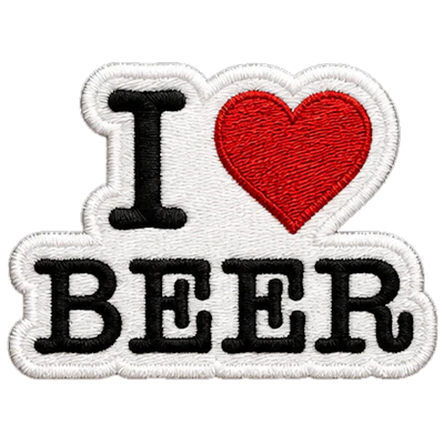 Strykestæsj Badge I Love Beer