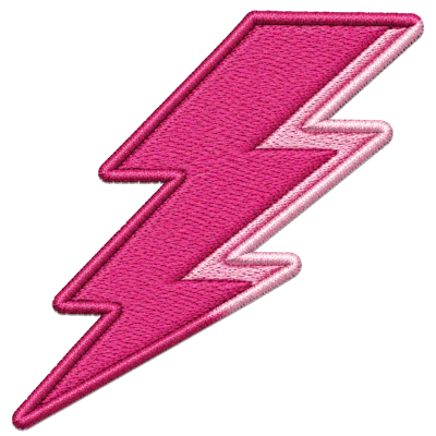Strykestæsj Badge Pink Lightning