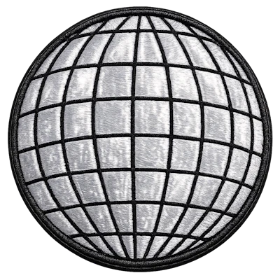 Strykestæsj Badge Globe